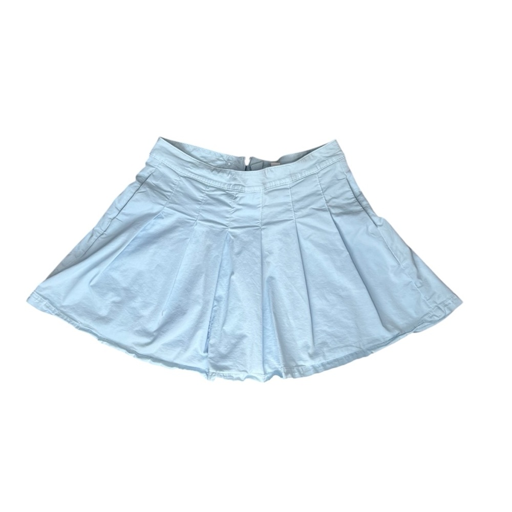 American Eagle Light Blue Pleated Mini Skirt Tennis Preppy Academia 10